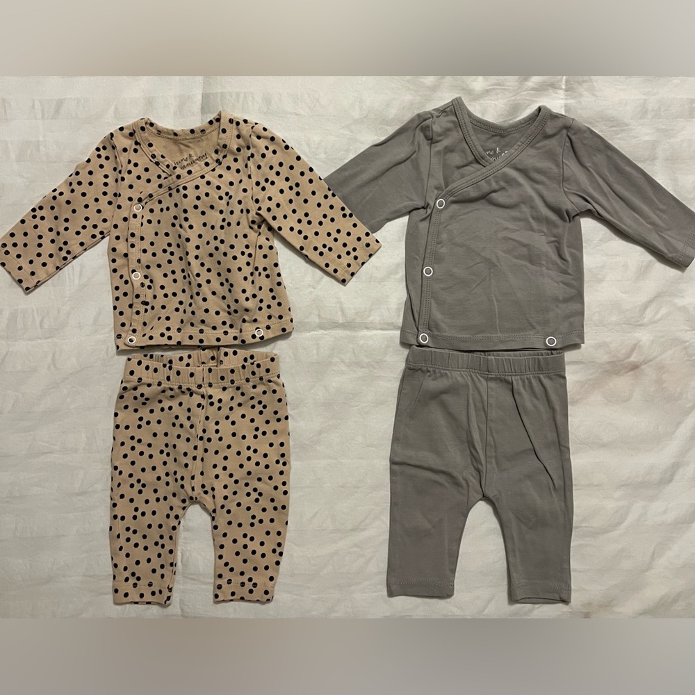 June & January Newborn Baby Outfit Set (2 sets)